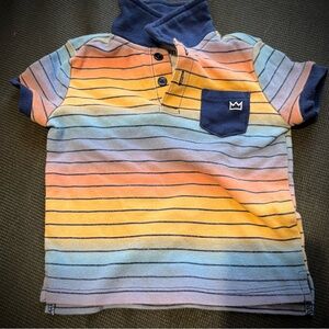 Crown & Ivy Multicolor Striped Kids Polo